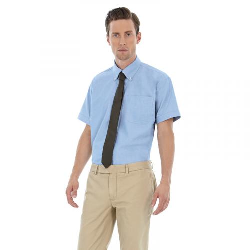 Рубашка мужская с коротким рукавом Oxford SSL/men, голубая/oxford blue, размер XL, арт. 3789-420 - вид 1 из 3