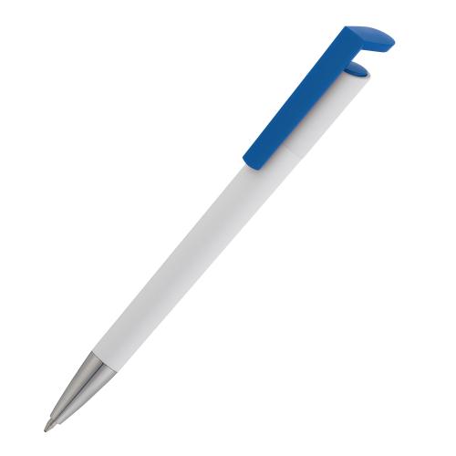 Ручка шариковая "Chuck", цвет белый с синим
