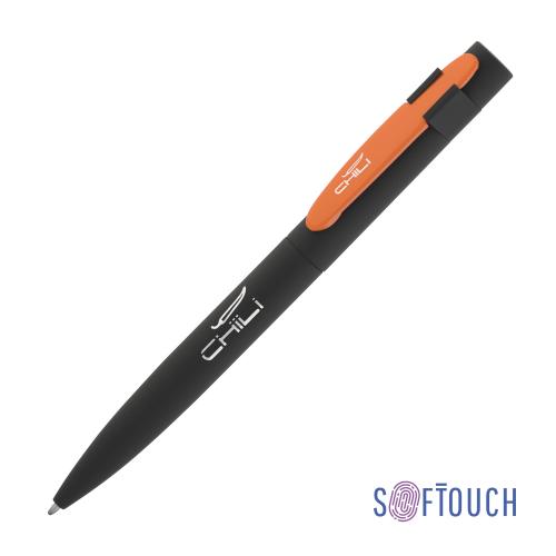 Ручка шариковая "Lip", черный/оранжевый, покрытие soft touch, арт. 6844-3/10S - вид 1 из 6