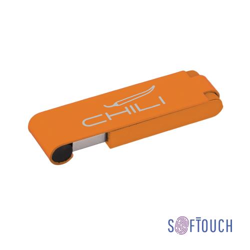Флеш-карта "Case", объем памяти 8GB, оранжевый, покрытие soft touch, арт. 6837-10S/8Gb - вид 1 из 2