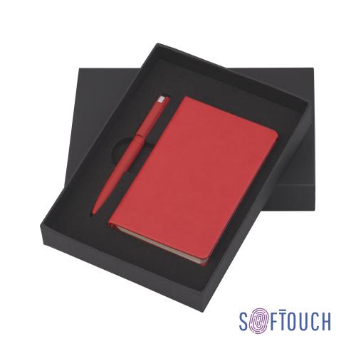Набор подарочный "Лорен" с блокнотом А6, покрытие soft touch, красный, арт. 6976-4 - вид 1 из 3