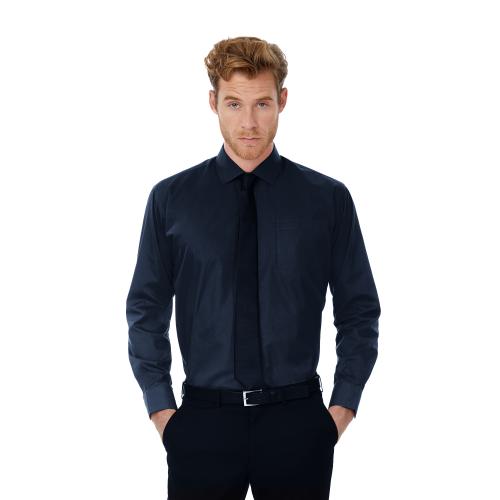 Рубашка мужская с длинным рукавом LSL/men, цвет темно-синий