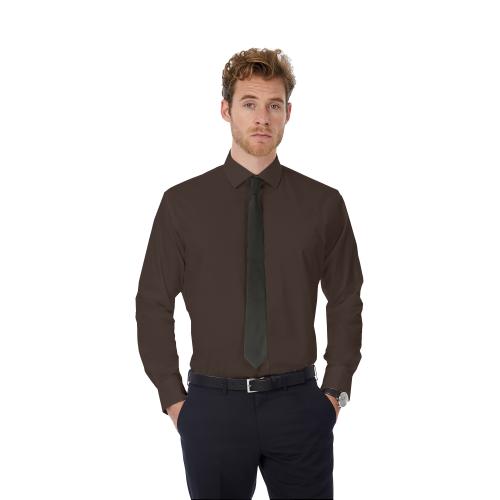 Рубашка мужская с длинным рукавом Black Tie LSL/men, кофейная/coffee bean, размер XL, арт. 3777-146 - вид 1 из 3