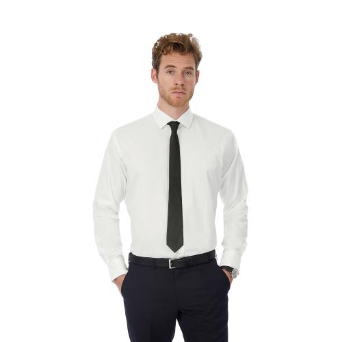 Рубашка мужская с длинным рукавом Black Tie LSL/men, белая/white, размер L, арт. 3777-1L - вид 1 из 3