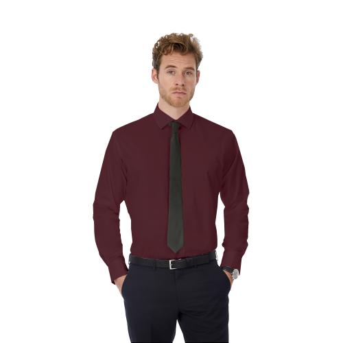 Рубашка мужская с длинным рукавом Black Tie LSL/men, цвет бордовый