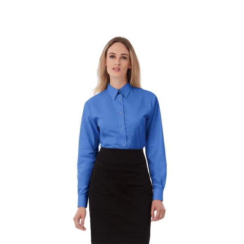 Рубашка женская с длинным рукавом Oxford LSL/women, цвет синий