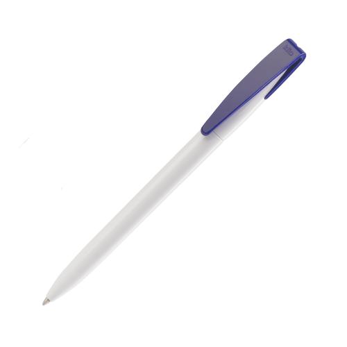 Ручка шариковая COBRA, цвет белый с темно-синим
