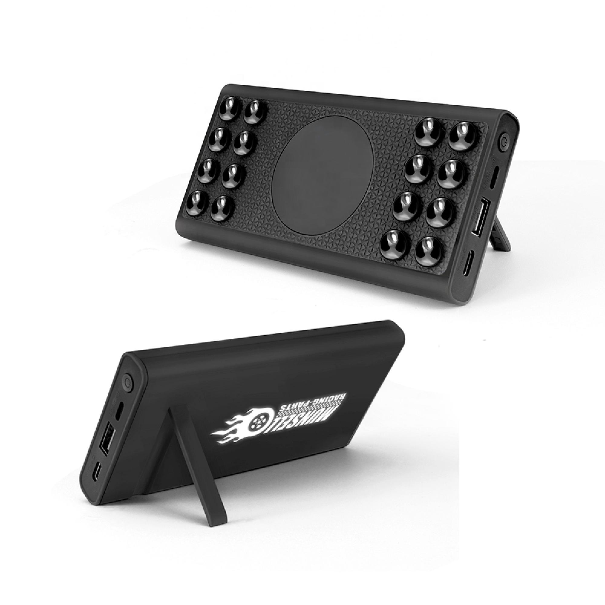 Беспроводное зарядное устройство "Eight SOFTTOUCH", 8000 mAh, черный , арт. 9600-3 - вид 4 из 6