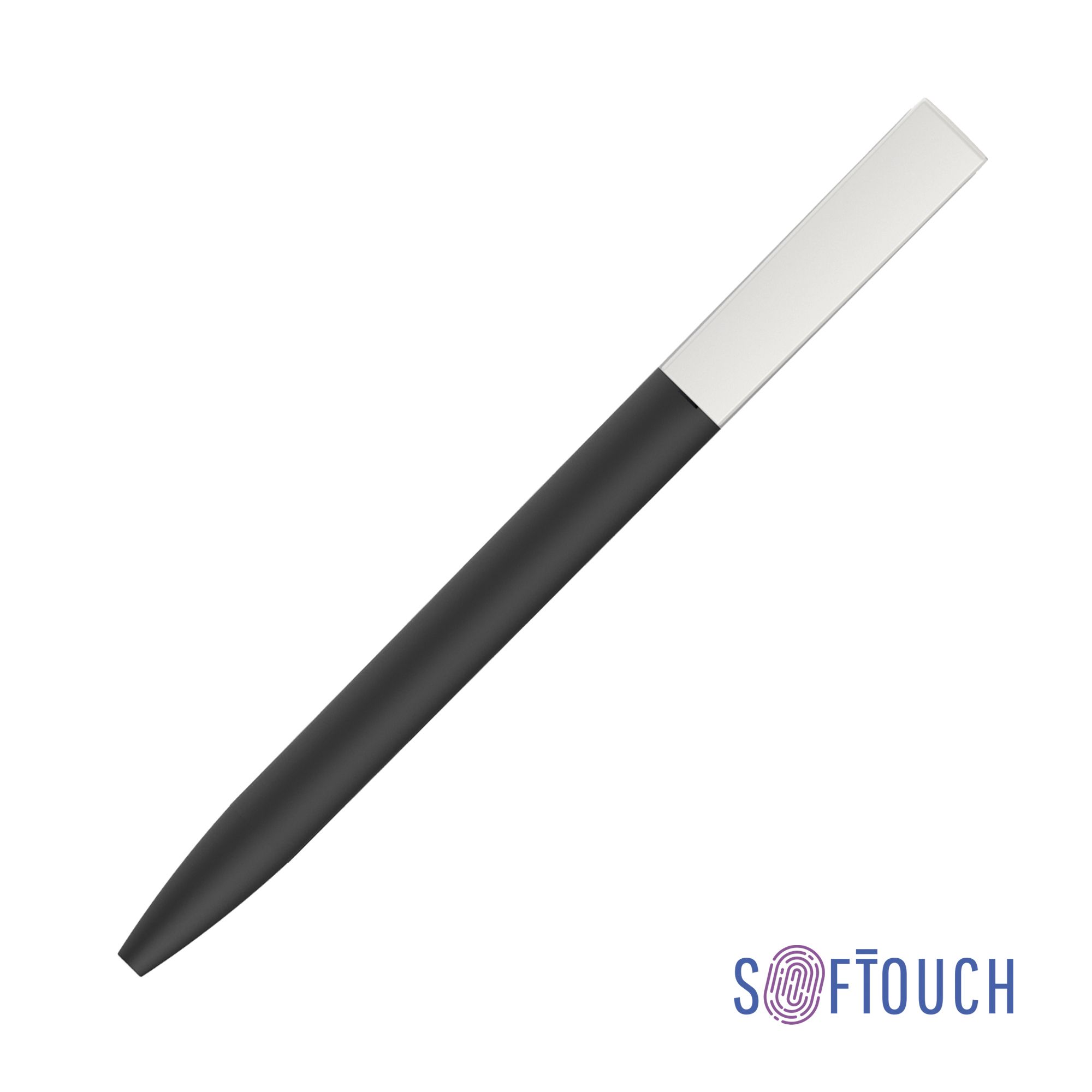 Ручка шариковая "Clive", черный, покрытие soft touch, арт. 7428-3/1 - вид 1 из 5