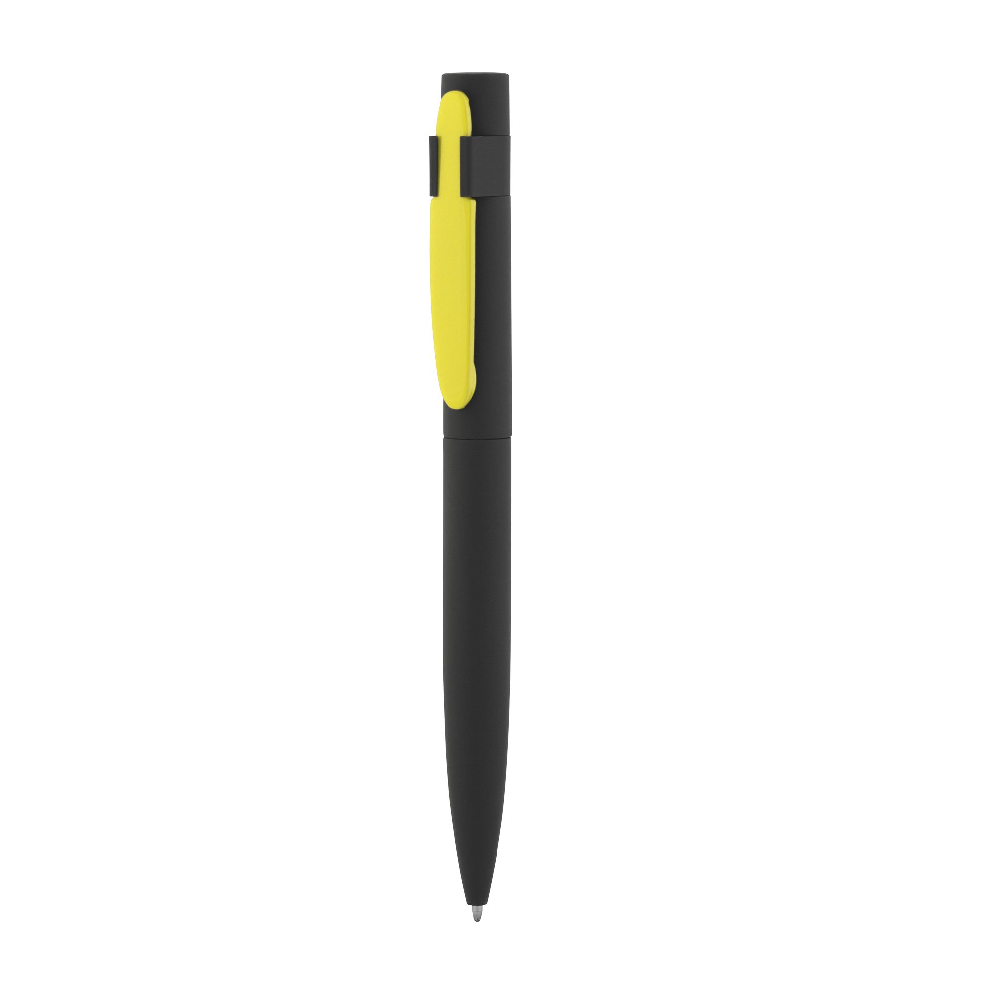 Ручка шариковая "Lip", черный/желтый, покрытие soft touch, арт. 6844-3/8S - вид 3 из 6