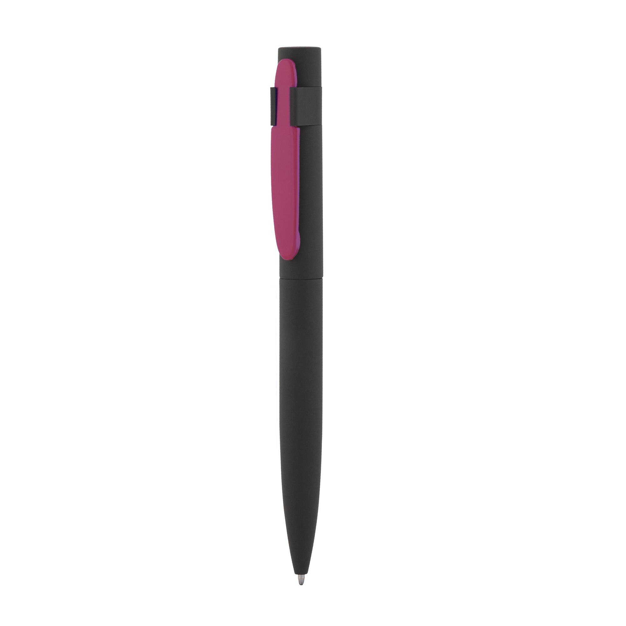 Ручка шариковая "Lip", черный/фуксия, покрытие soft touch, арт. 6844-3/24S - вид 3 из 5