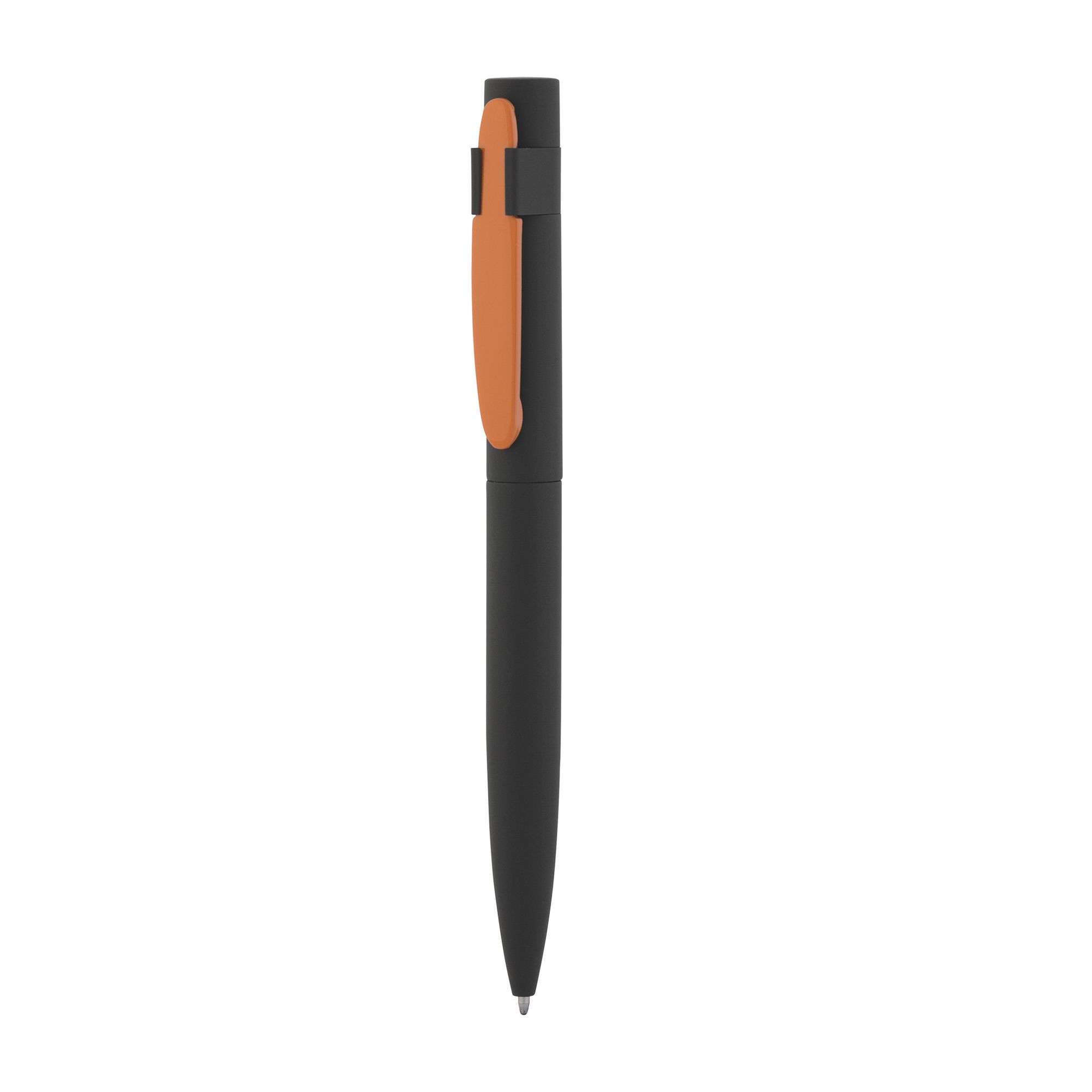 Ручка шариковая "Lip", черный/оранжевый, покрытие soft touch, арт. 6844-3/10S - вид 3 из 6