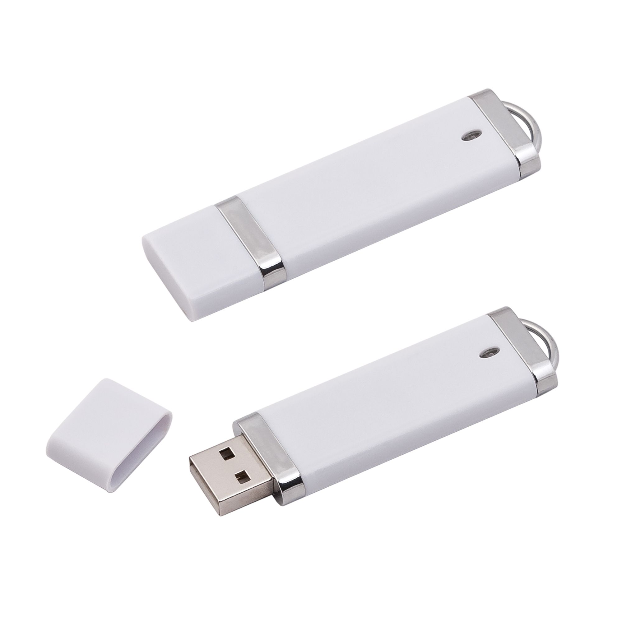 Флеш-карта USB 8GB "Абсолют", белая, арт. 8803-1/8GB - вид 1 из 3