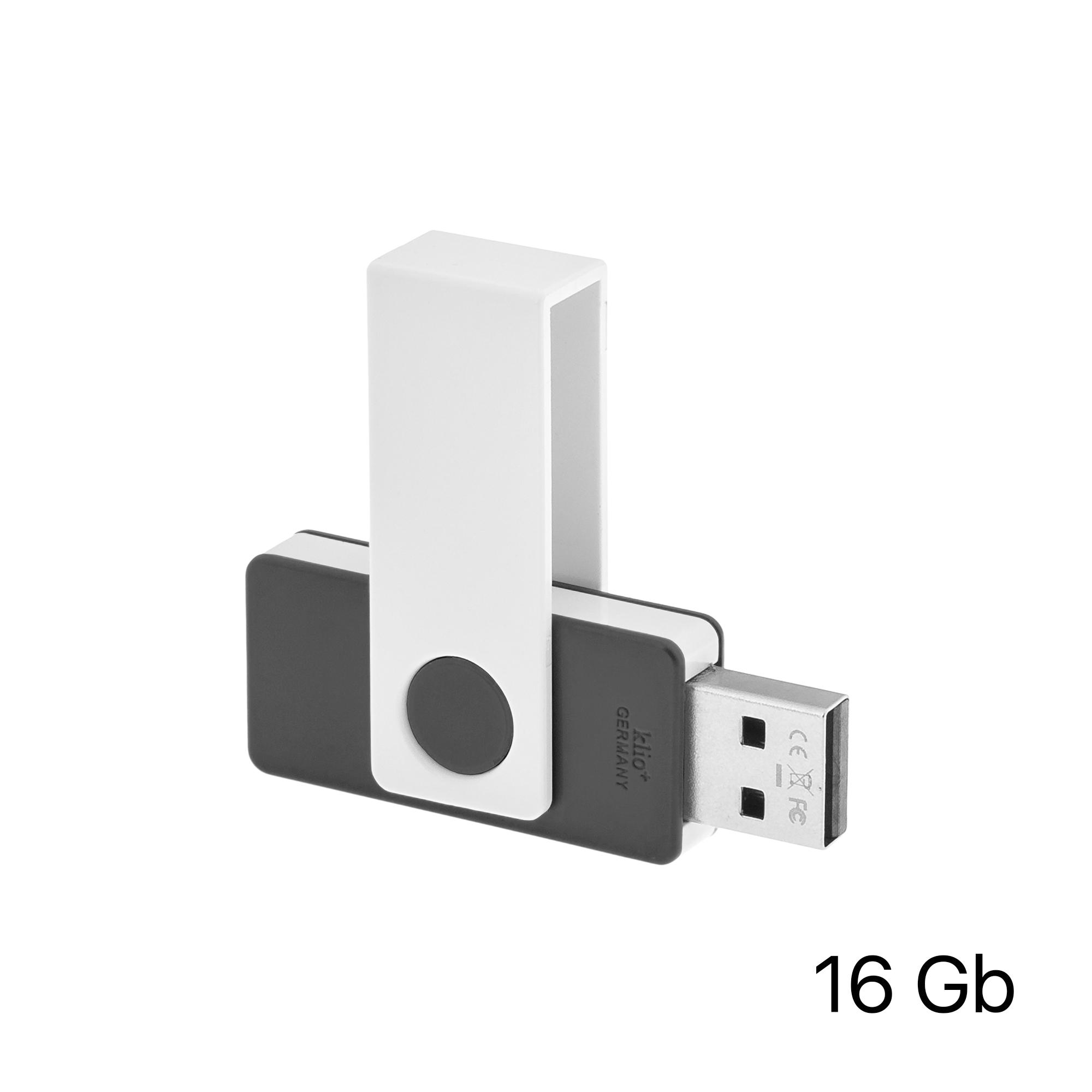 Флеш-карта TWISTA, 16Гб, антрацит/белый, арт. KP100-71/1/16Gb - вид 2 из 2