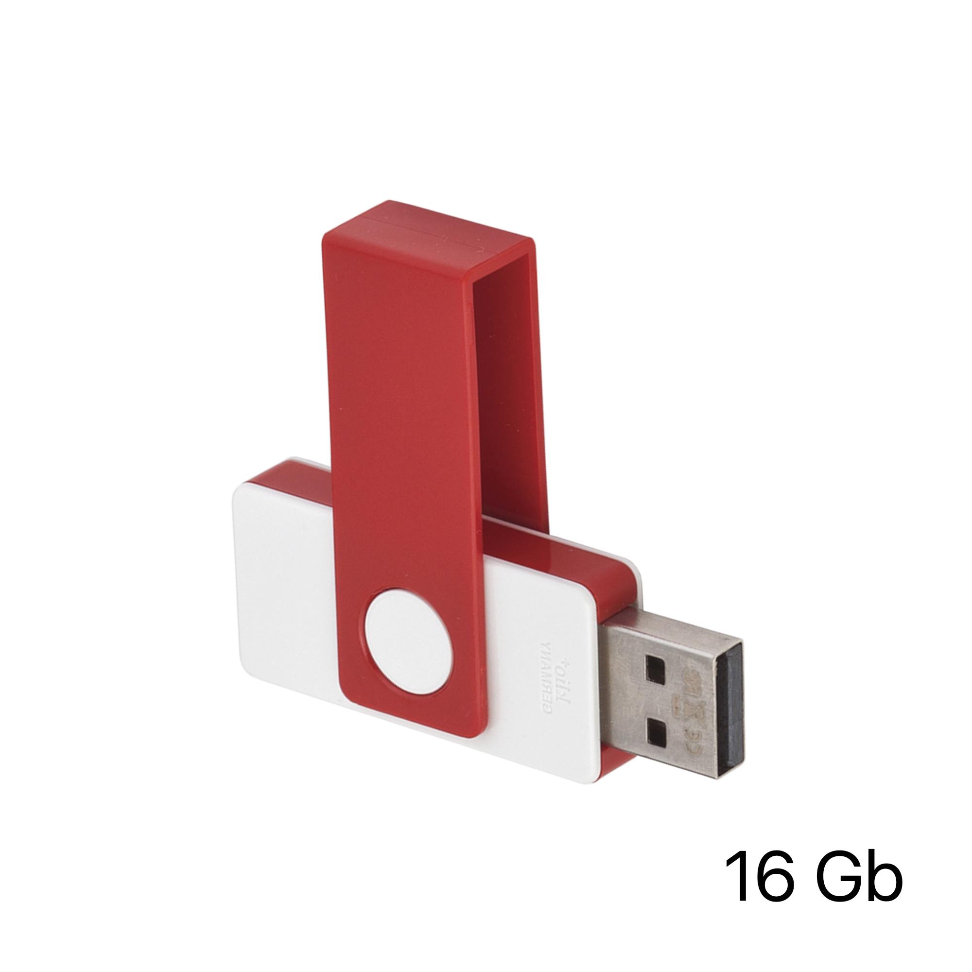 Флеш-карта TWISTA, 16Гб, белый/красный, арт. KP100-1/4/16Gb - вид 2 из 2