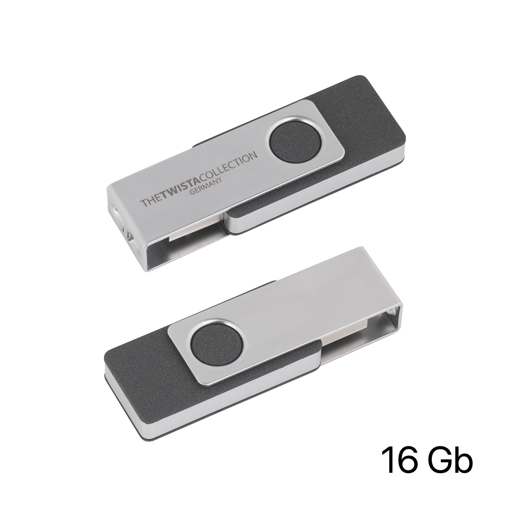 Флеш-карта TWISTAsoftgrip MS, 16Гб, черный , арт. KP110-3/16Gb - вид 2 из 2
