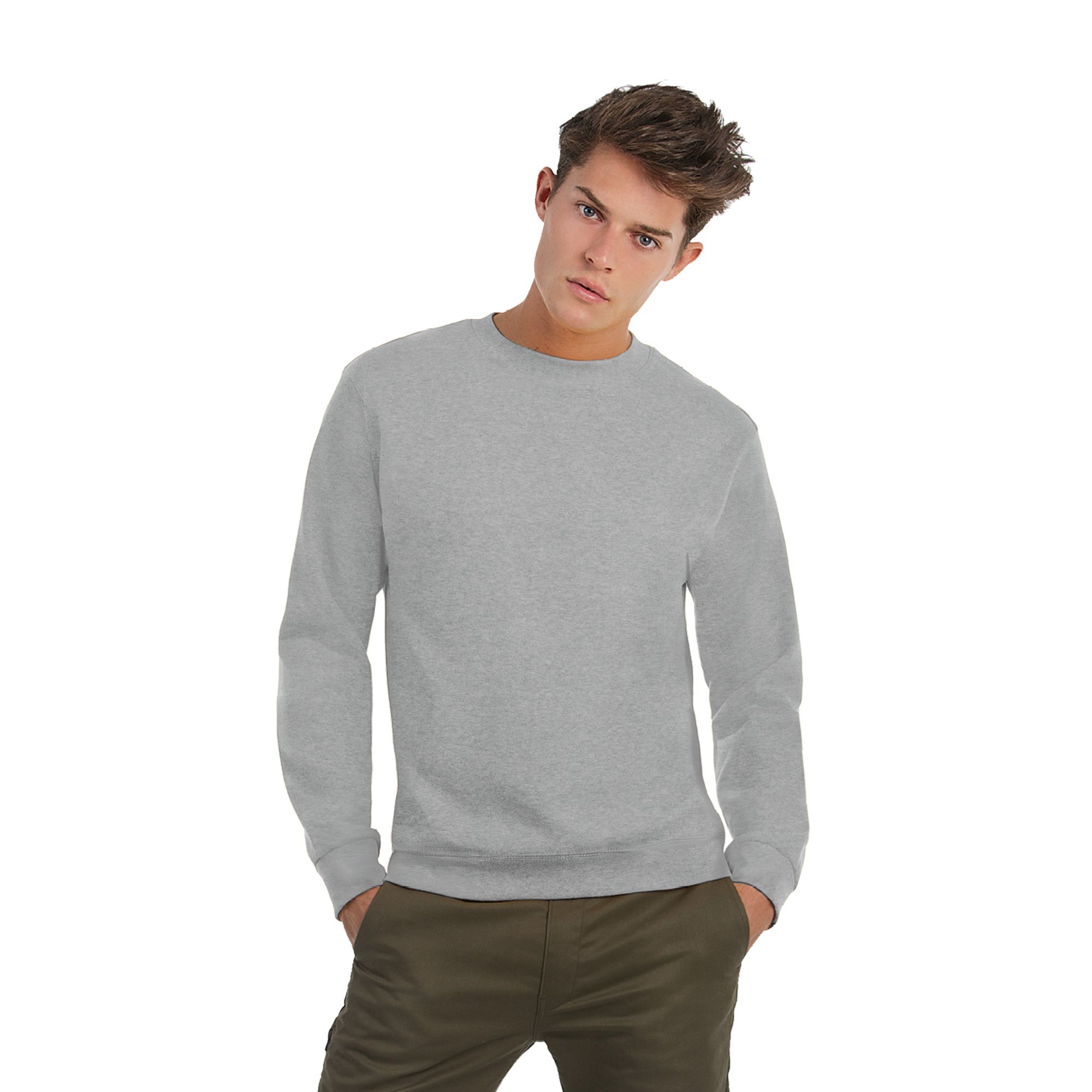 Фуфайка ID.002, пестрая серая/heather grey, размер XXL, арт. 3746-610 - вид 1 из 3