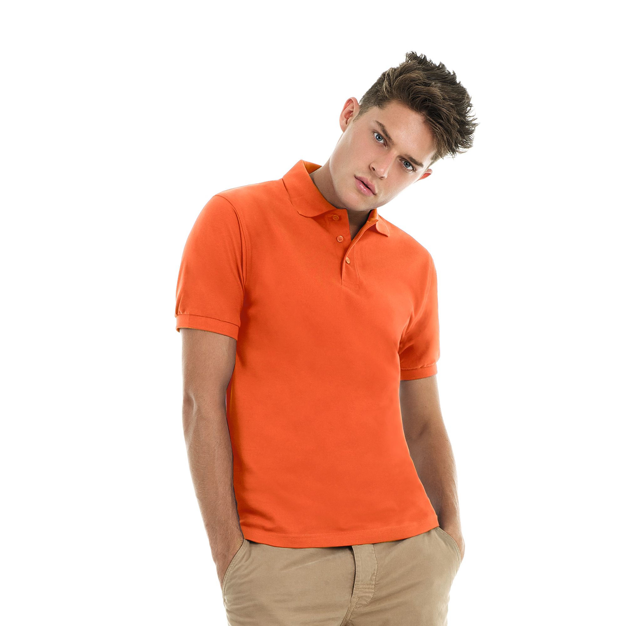 Футболка теннисная Heavymill, красно-оранжевая/sunset orange, размер XL, арт. 3738-236XL - вид 1 из 2