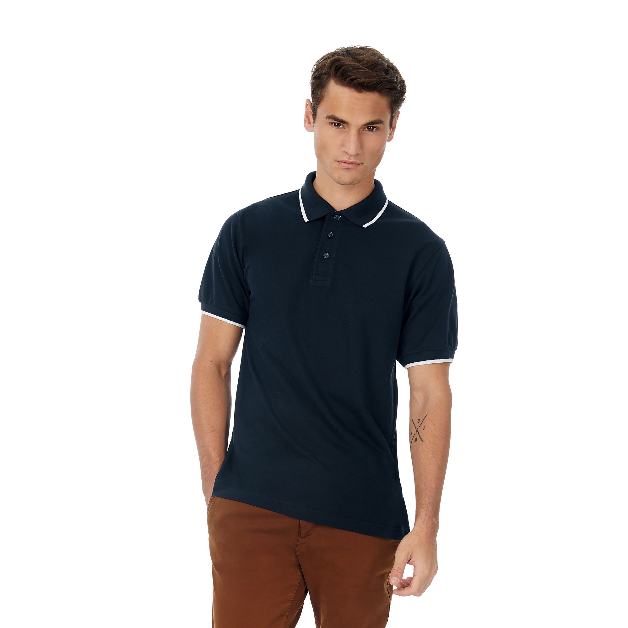 Футболка теннисная Safran Sport, темно-синяя/белая/navy/white, размер XXL, арт. 3740-23/1 - вид 1 из 3