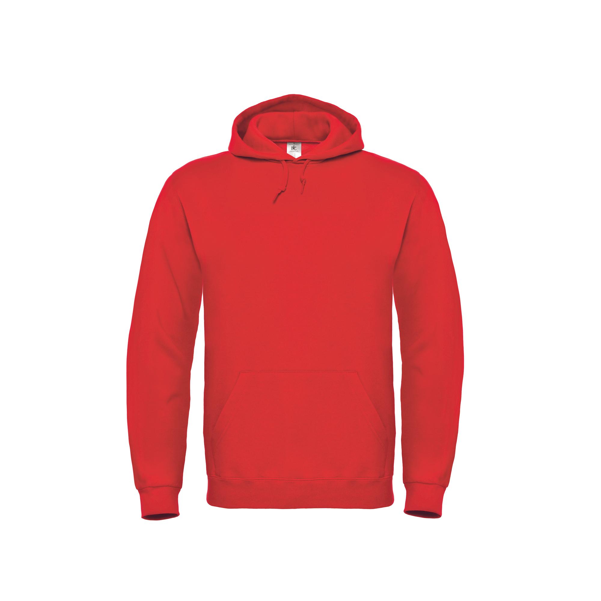 Фуфайка с капюшоном ID.003, красная/red, размер XL, арт. 3747-4X - вид 2 из 3