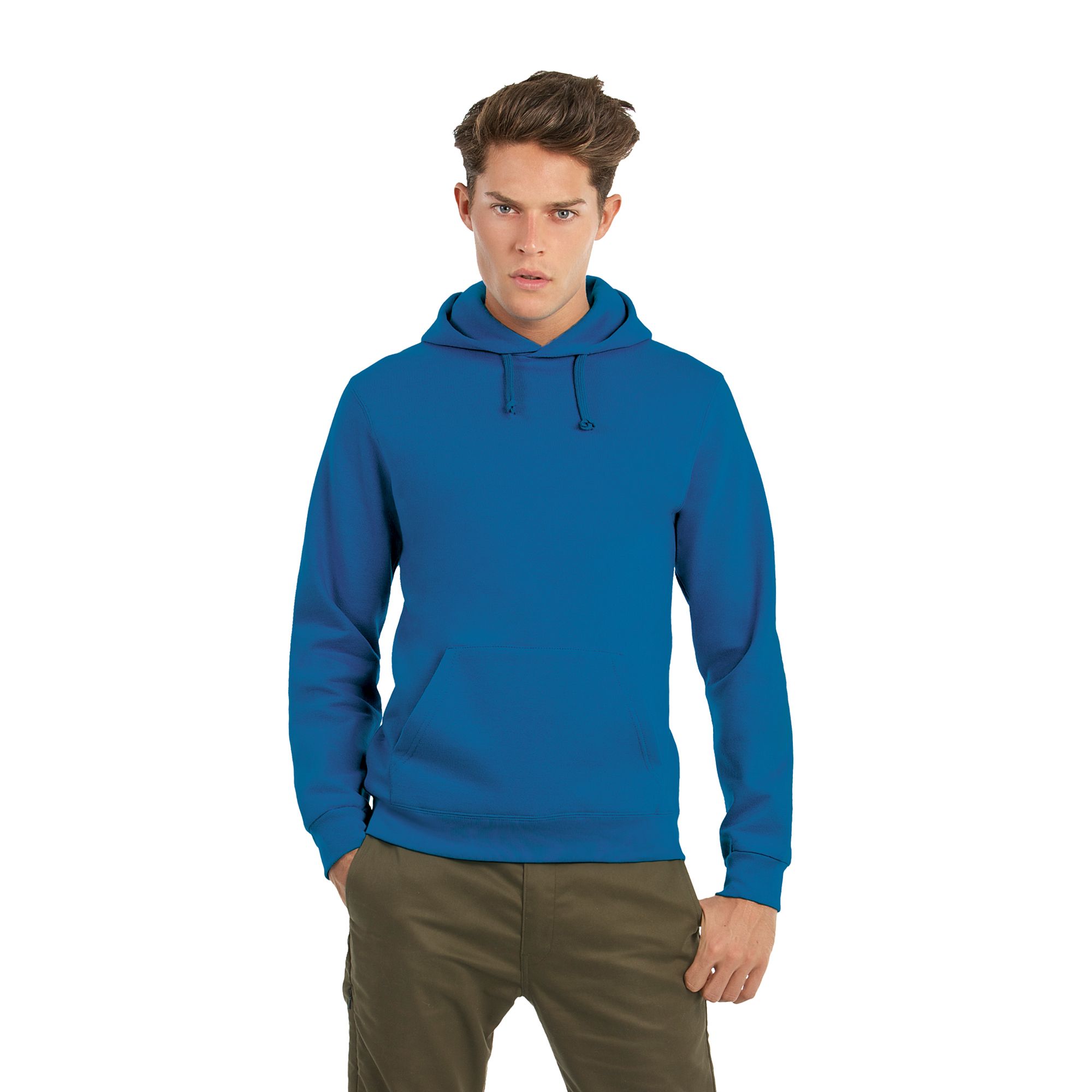 Фуфайка с капюшоном ID.003, ярко-синяя/royal blue, размер M, арт. 3747-2 - вид 1 из 3