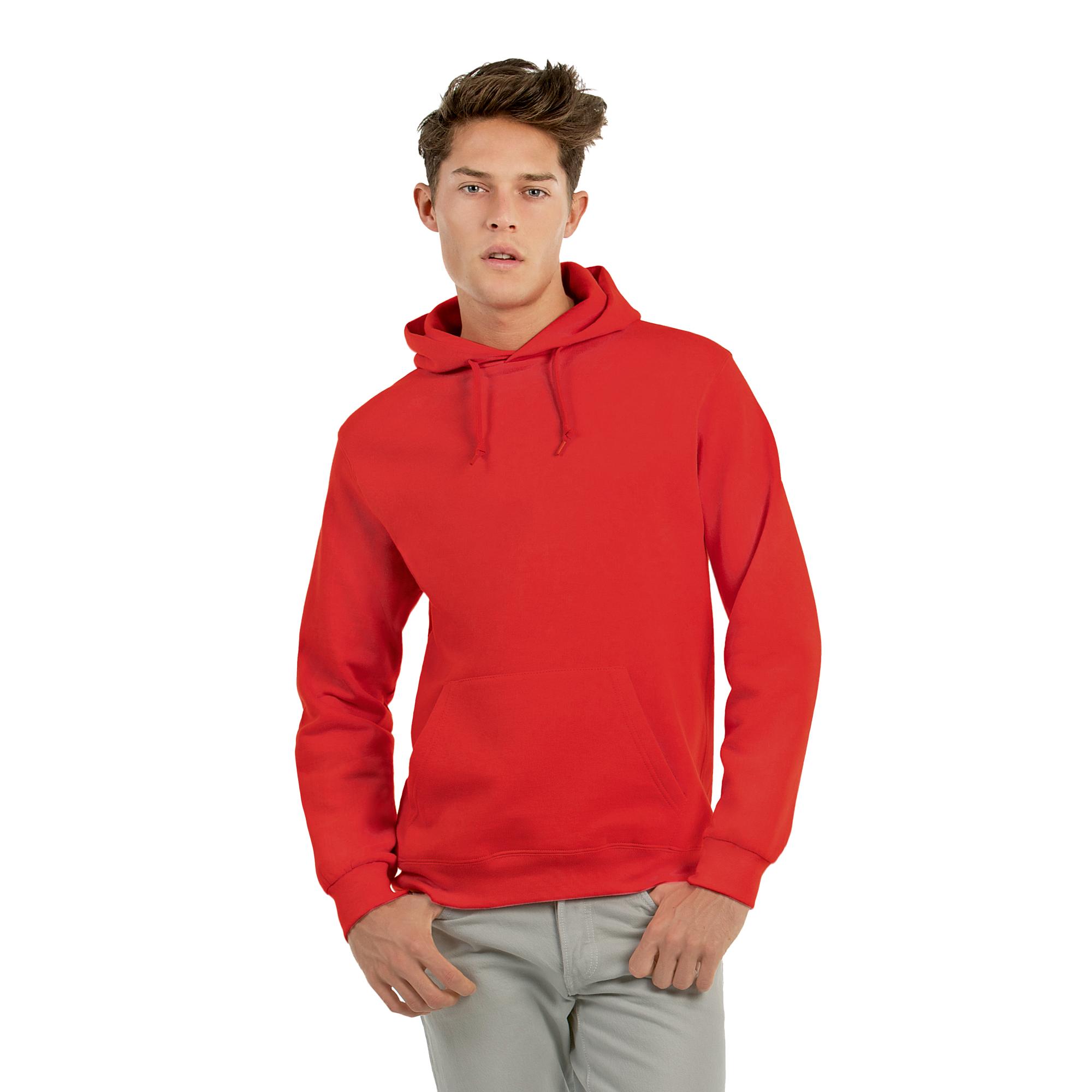 Фуфайка с капюшоном ID.003, красная/red, размер XL, арт. 3747-4X - вид 1 из 3