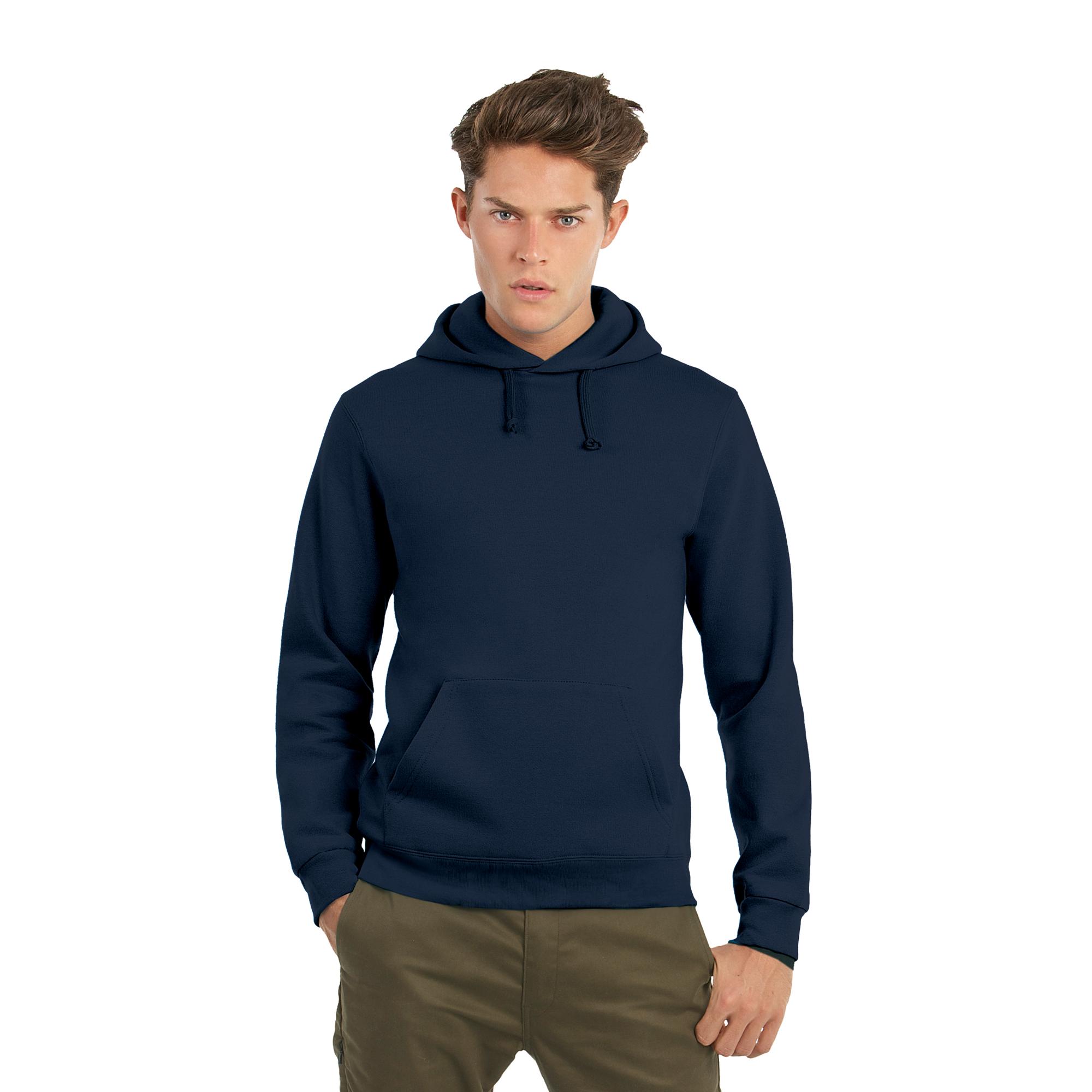 Фуфайка с капюшоном ID.003, темно-синяя/navy, размер S, арт. 3747-23 - вид 1 из 3