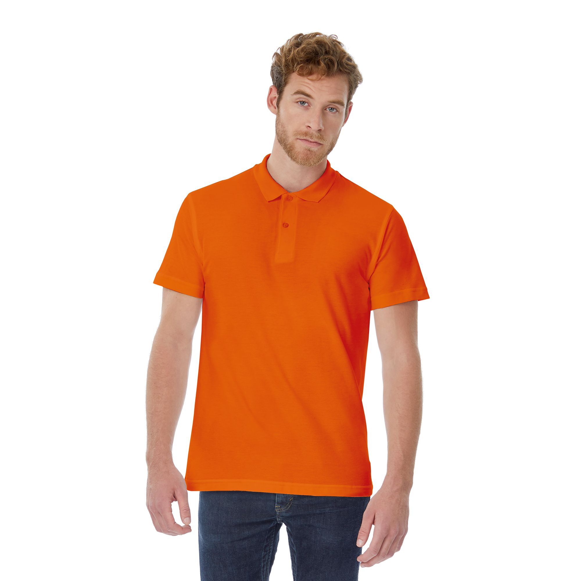 Футболка теннисная ID.001, оранжевая/orange, размер S, арт. 3712-10 - вид 1 из 3