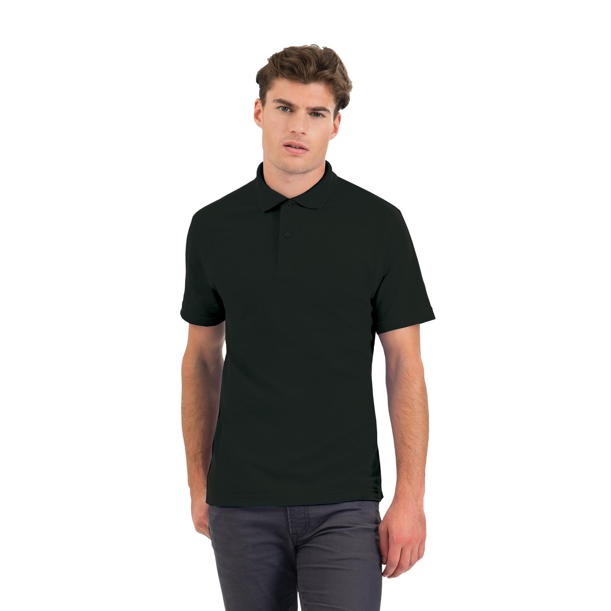 Футболка теннисная ID.001, черная/black, размер XL, арт. 3712-3X - вид 1 из 3