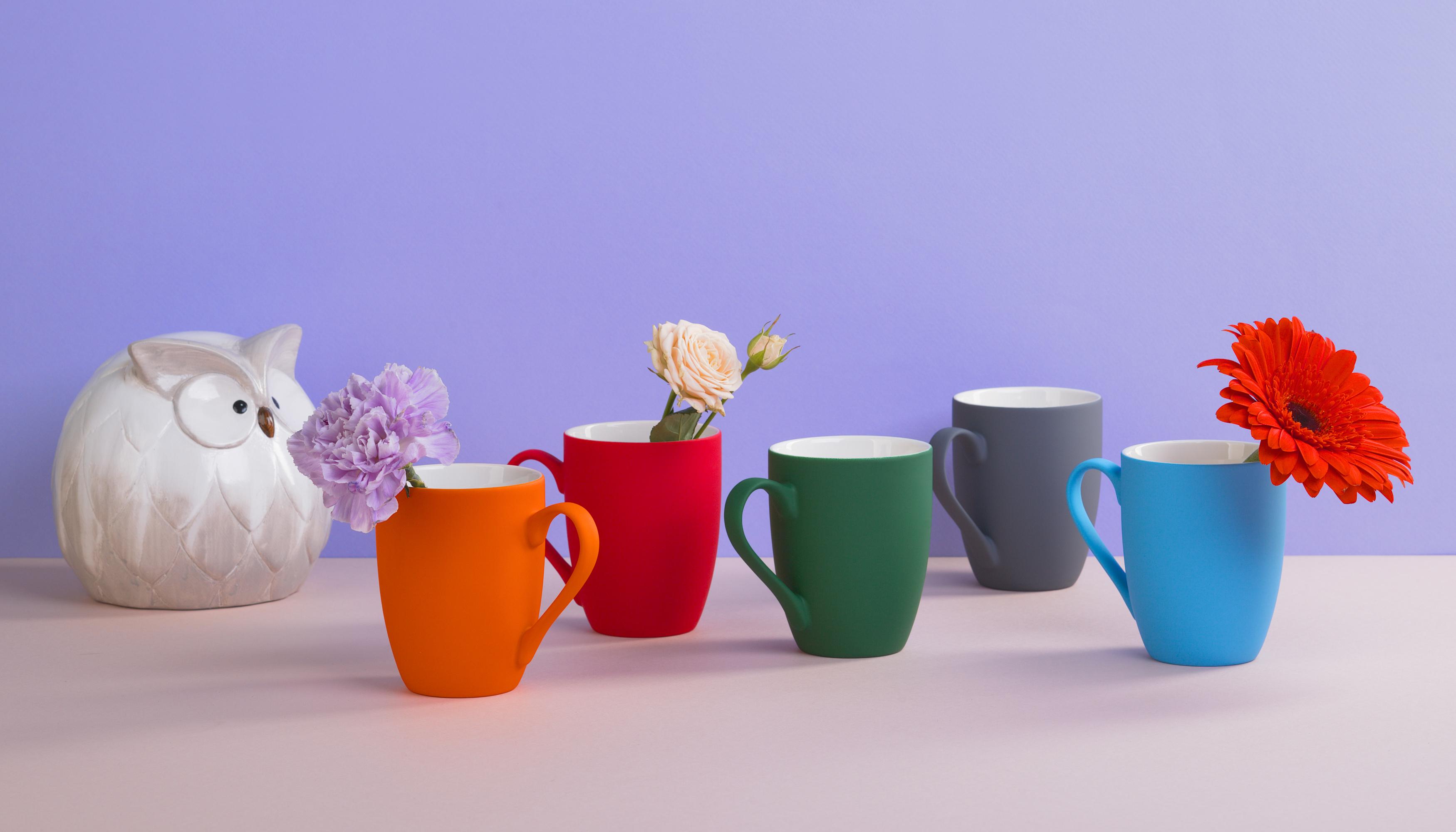 Кружка "Trend", покрытие soft touch, голубая, арт. 2130-22 - вид 3 из 4