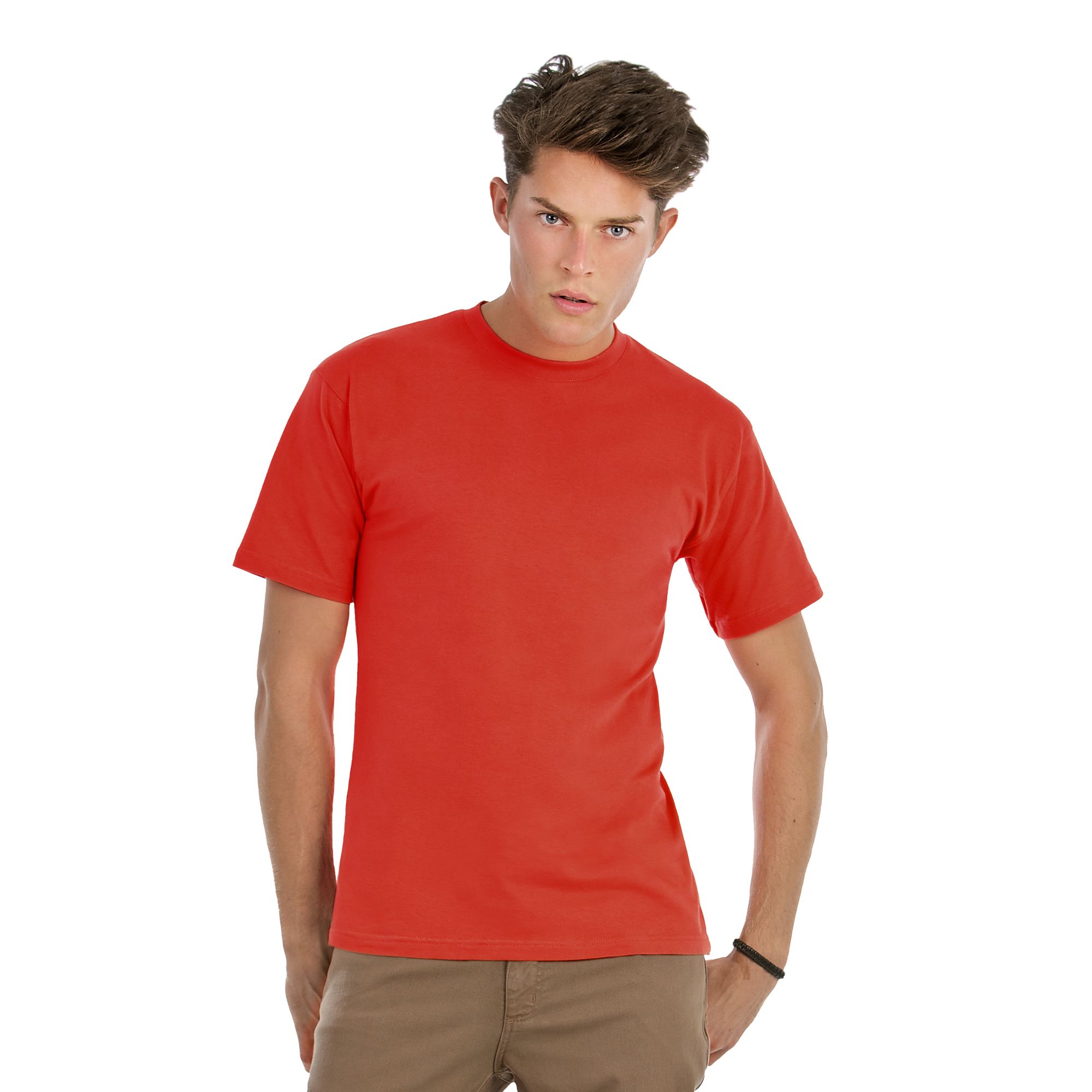 Футболка Exact 190, красная/red, размер M, арт. 3711-4 - вид 2 из 3