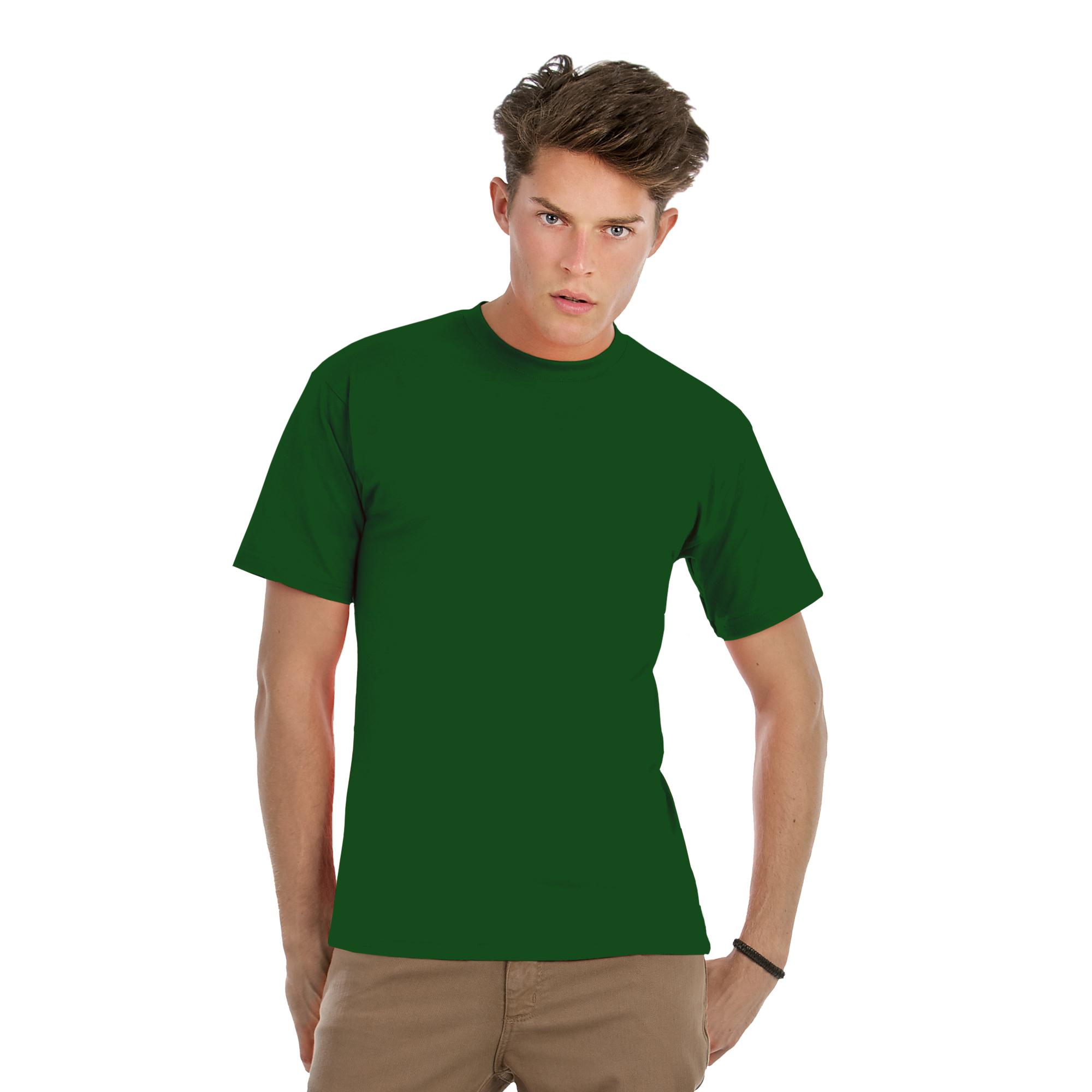 Футболка Exact 150, темно-зеленая/bottle green, размер L, арт. 3710-61 - вид 2 из 3