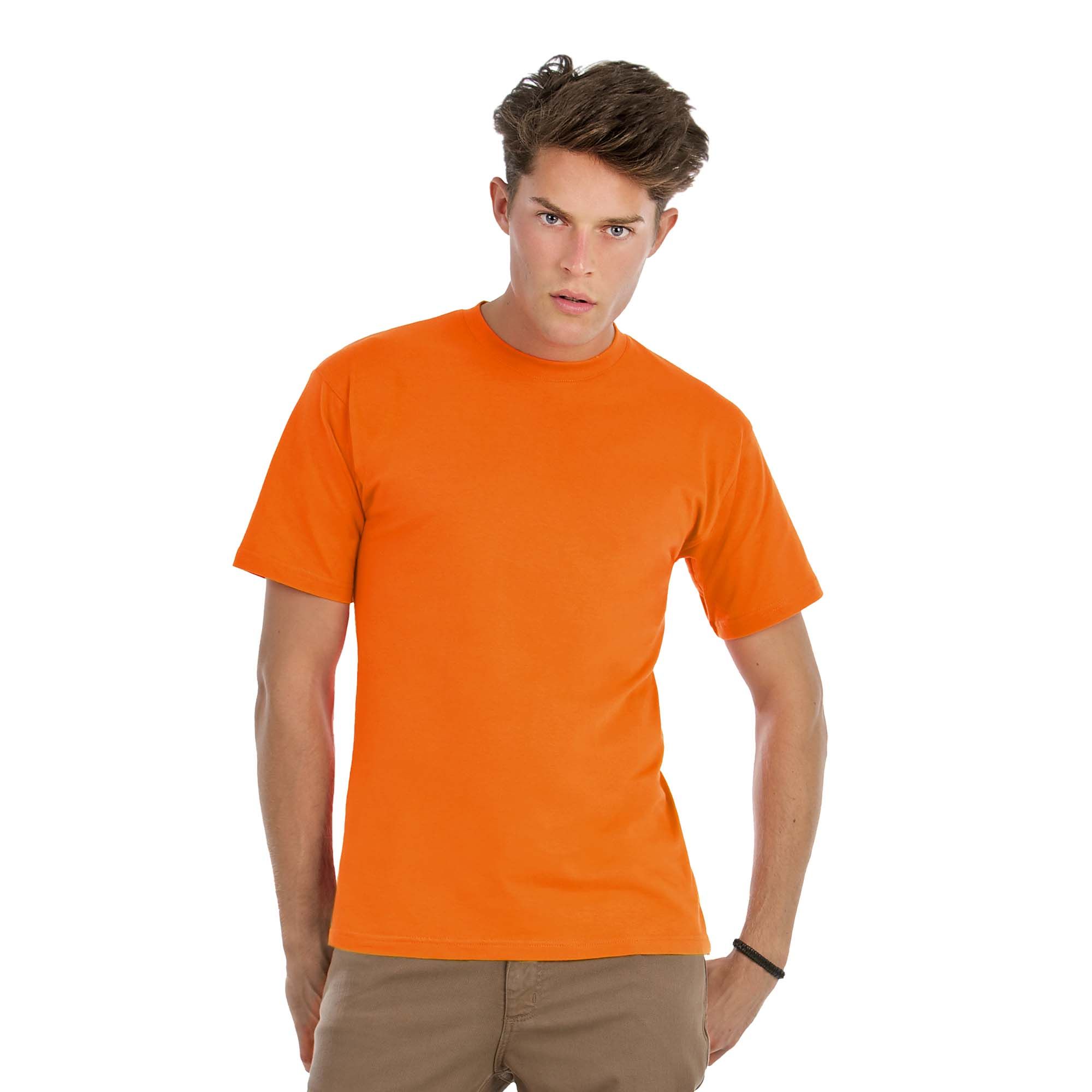 Футболка Exact 190, оранжевая/orange, размер S, арт. 3711-10 - вид 2 из 3