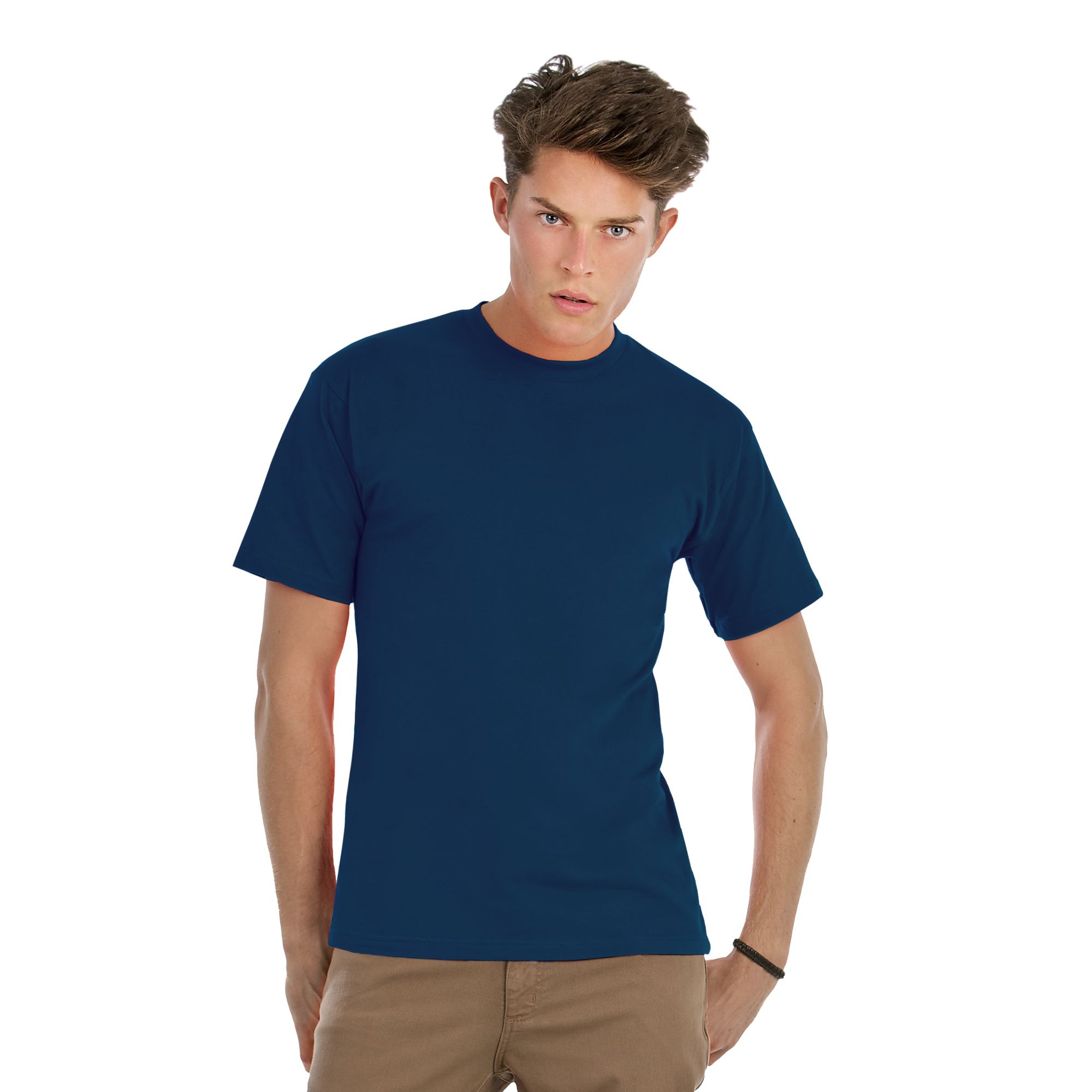 Футболка Exact 150, синяя/light navy, размер S, арт. 3710-480S - вид 2 из 3