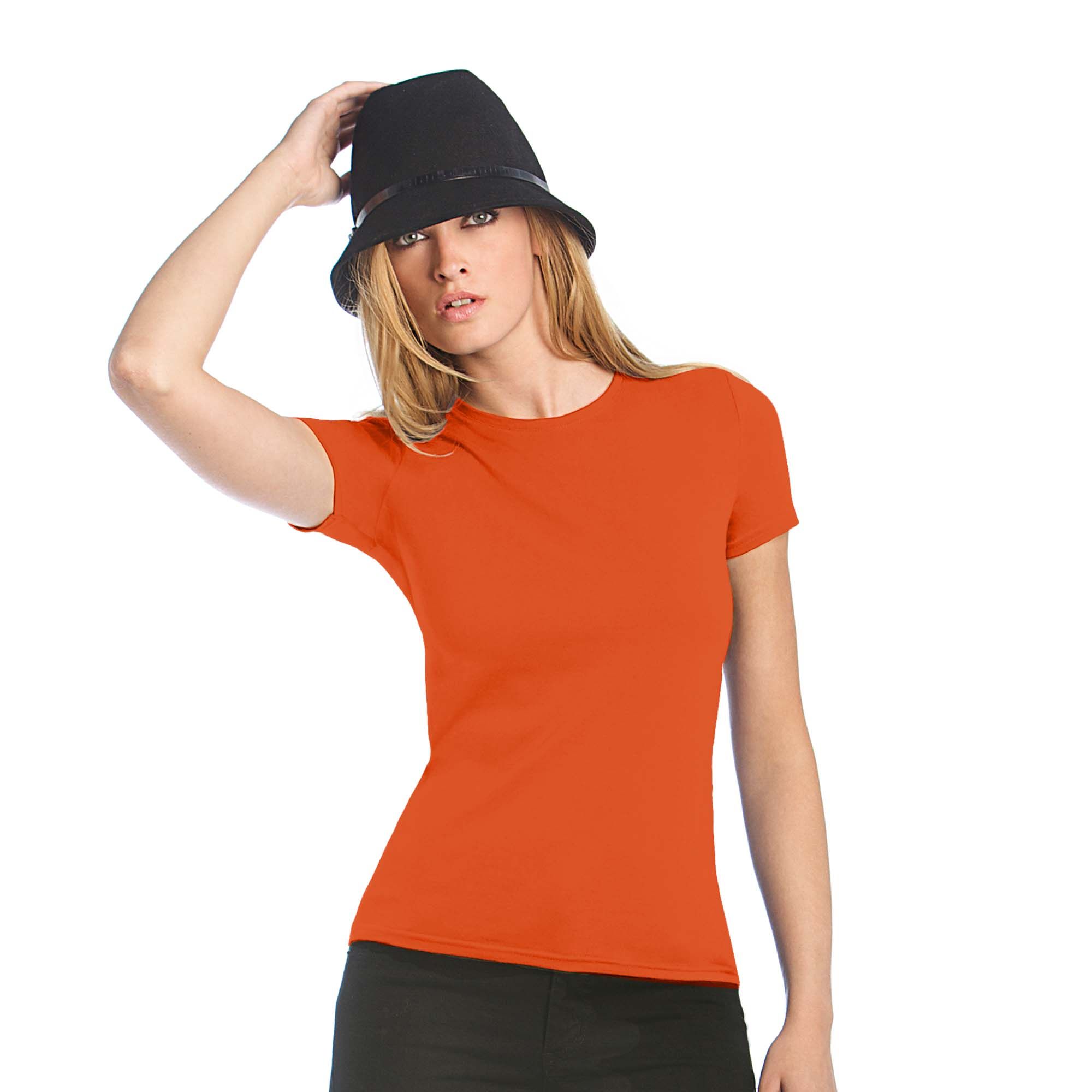 Футболка женская Women-Only PC, ультраоранжевая/ultra orange, размер S, арт. 3729-771 - вид 2 из 2