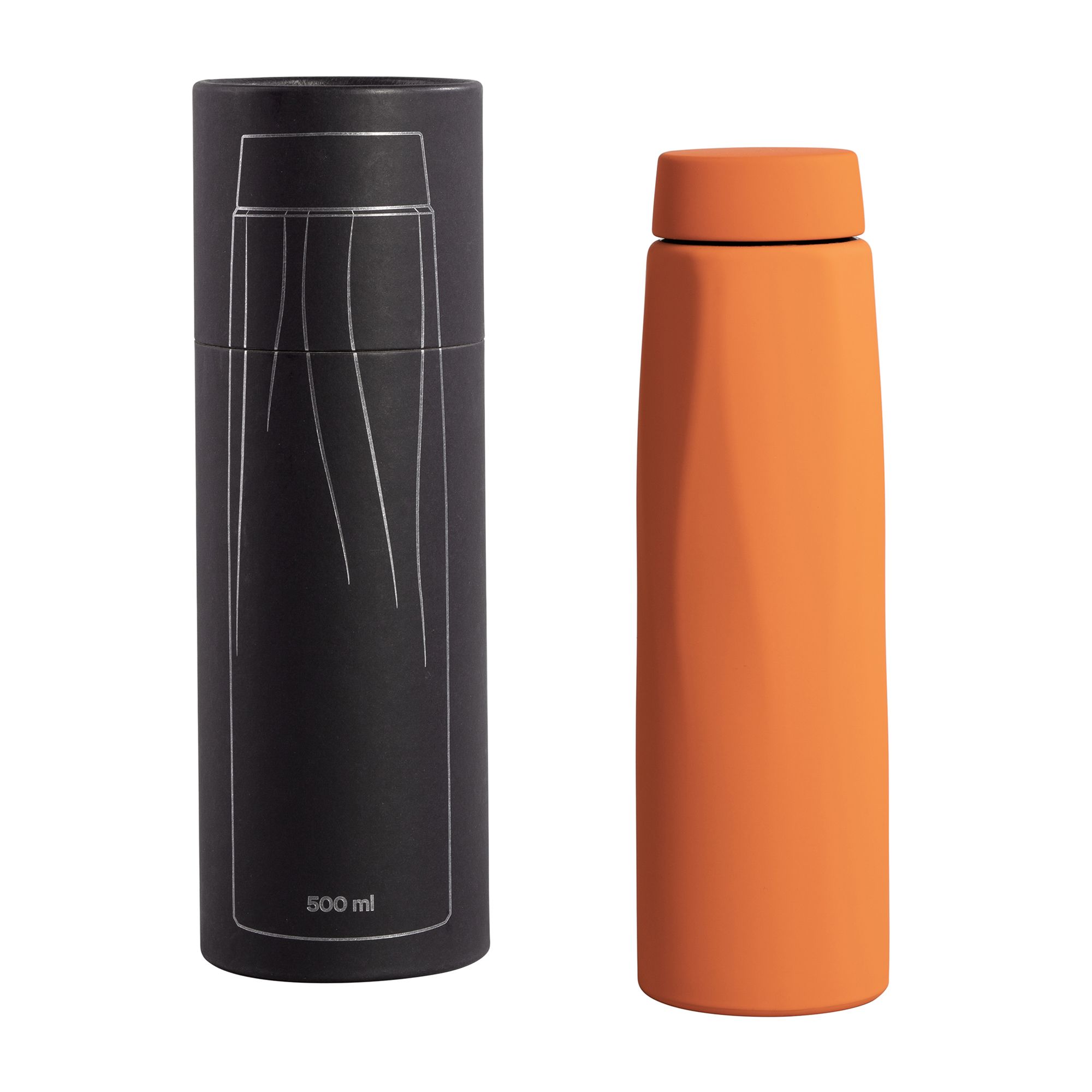 Термос "Calypso" 500 мл, покрытие soft touch, оранжевый , арт. 6410-10 - вид 1 из 10