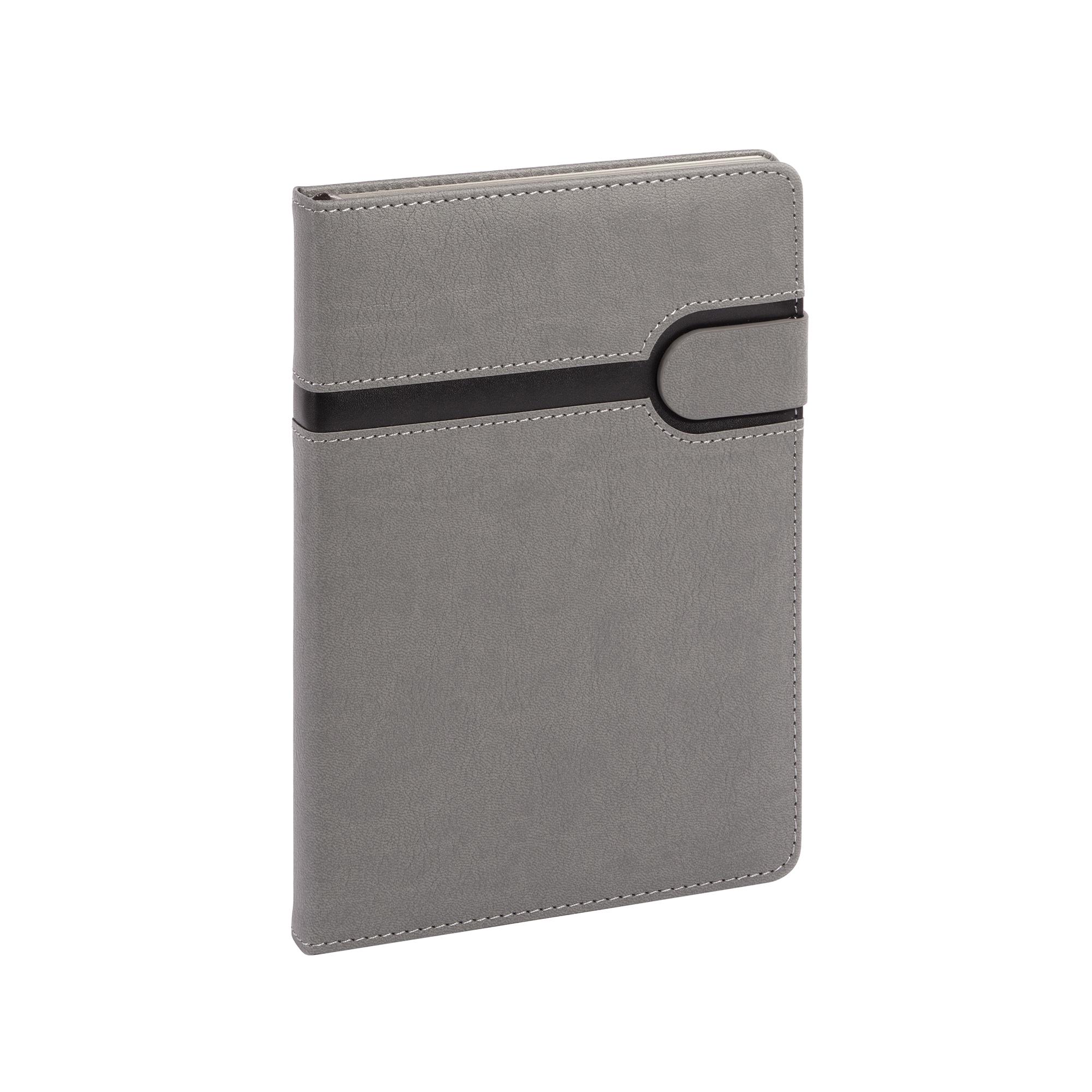 Ежедневник недатированный "Бари", формат А5, серый c черным, арт. 3823-7 - вид 1 из 6