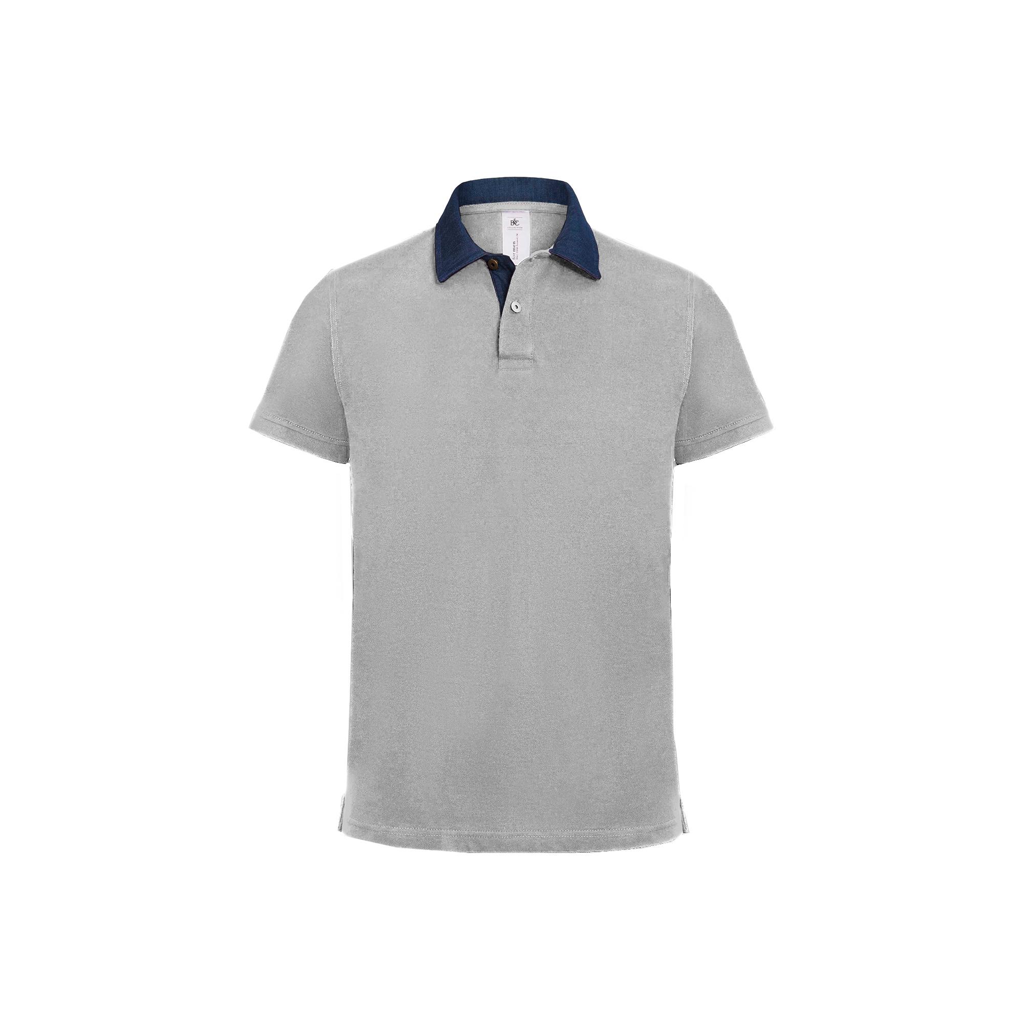Футболка теннисная DNM Forward/men, пестро-серая/denim/heather grey, размер XL, арт. 3632-933 - вид 2 из 3
