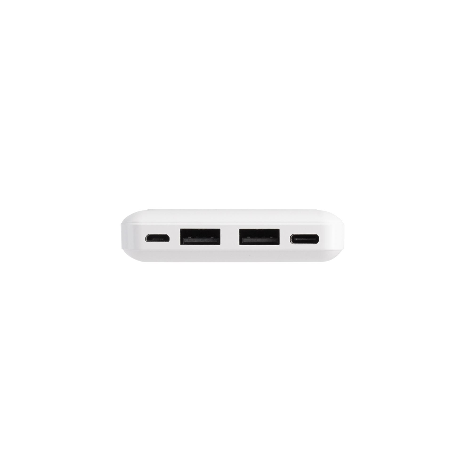 Зарядное устройство "Lumos" 10000 mAh с фонариком, белый, арт. 9636-1 - вид 4 из 8