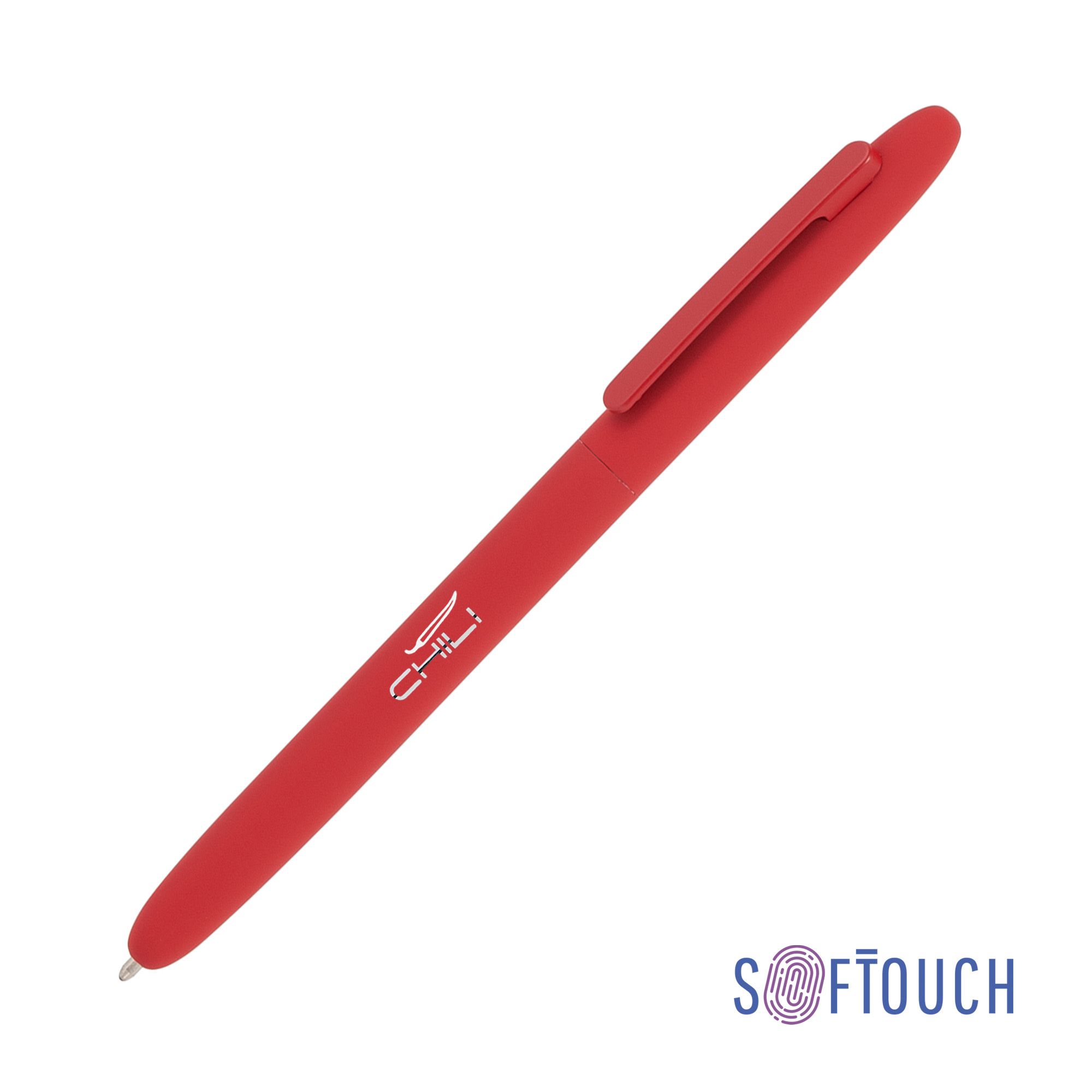 Ручка шариковая "Vega", покрытие soft touch, красный, арт. 7018-4 - вид 1 из 10