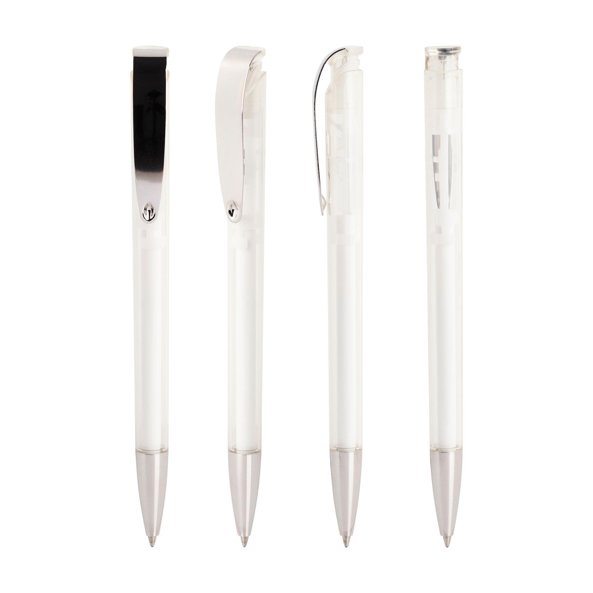 Ручка шариковая JONA MM TRANSPARENT, белый, арт. 41131-1 - вид 2 из 3