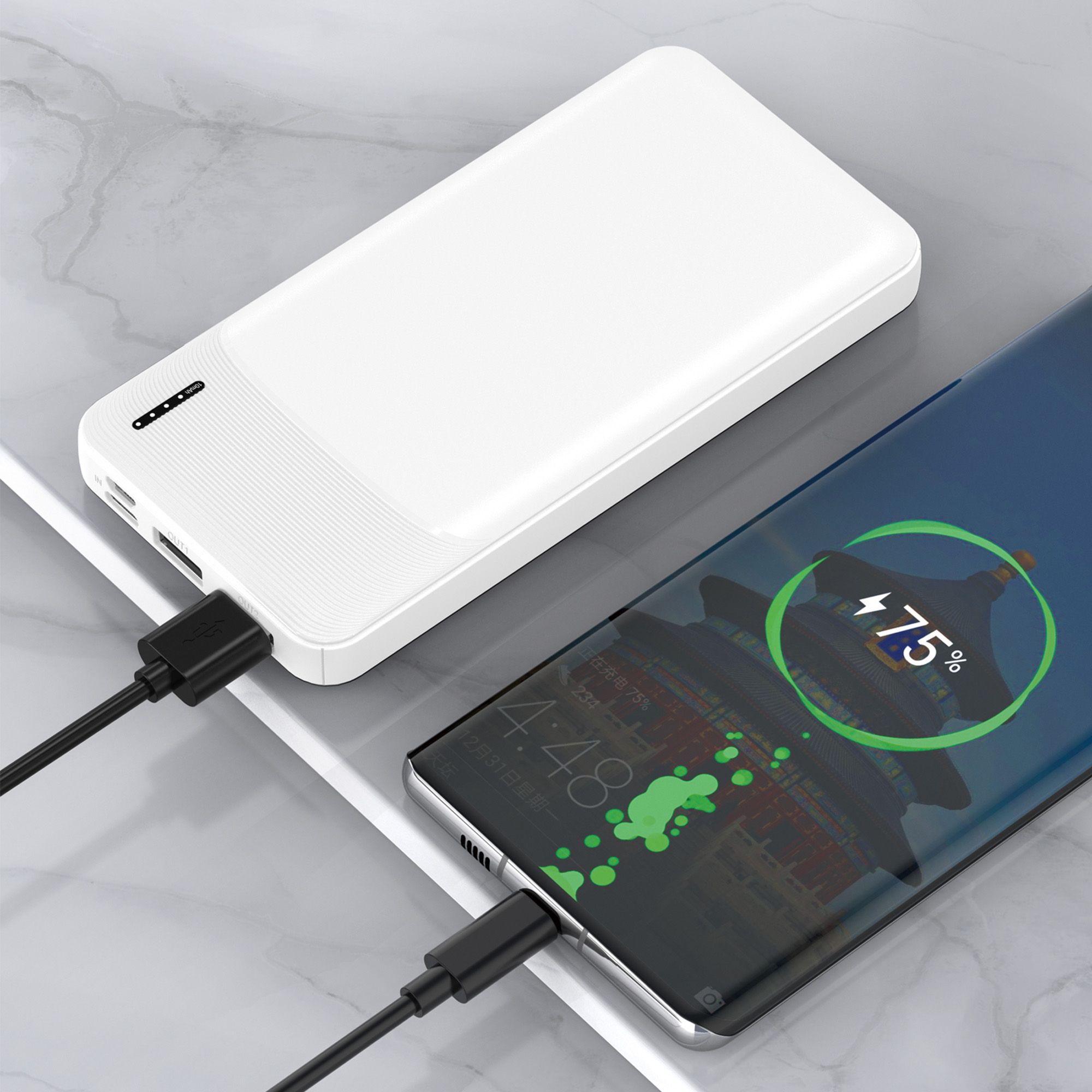 Зарядное устройство "Ten" 10000 mAh, белый, арт. 7473-1 - вид 6 из 8