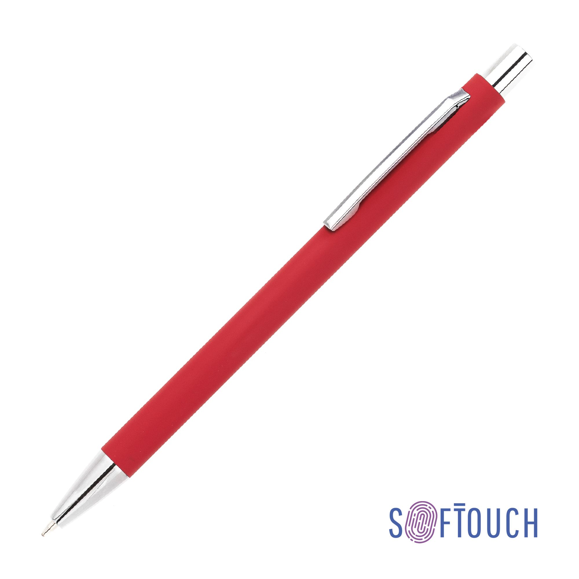 Ручка шариковая "Trade", красный, покрытие soft touch, арт. 7460-4S - вид 1 из 7