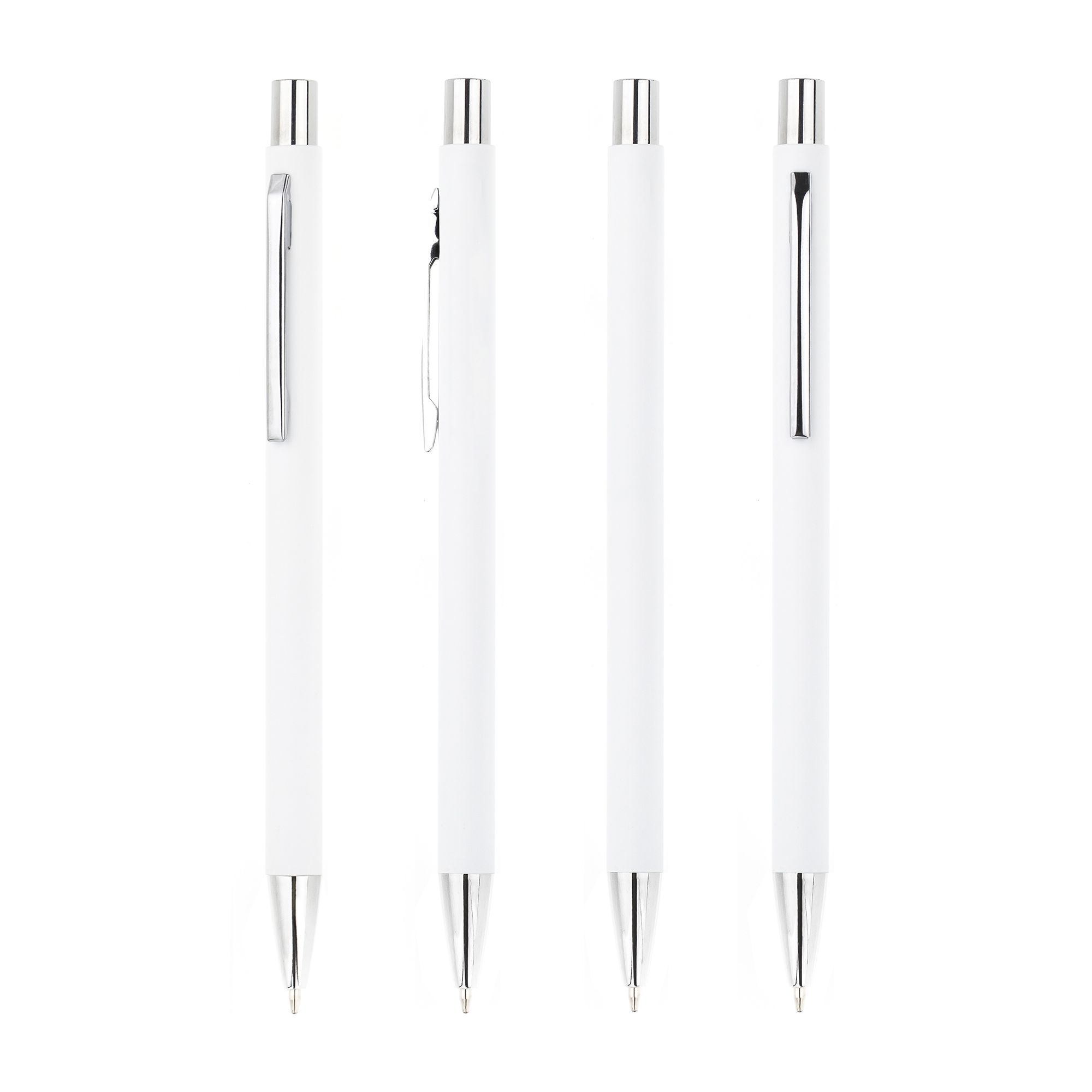 Ручка шариковая "Trade", белый, покрытие soft touch, арт. 7460-1S - вид 5 из 6