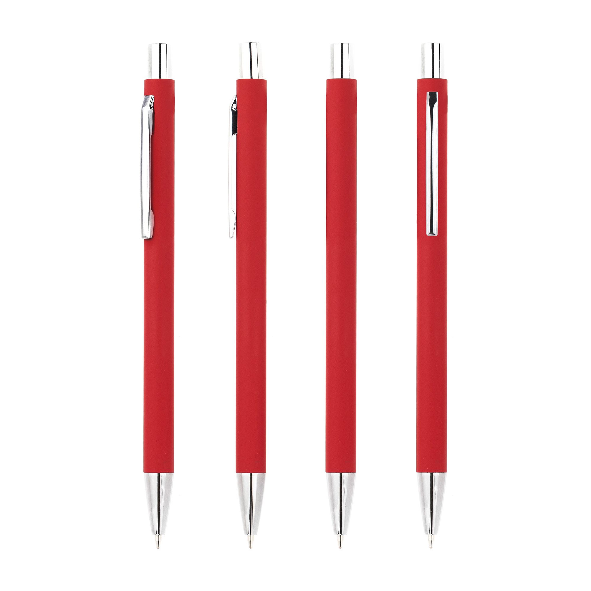 Ручка шариковая "Trade", красный, покрытие soft touch, арт. 7460-4S - вид 5 из 7