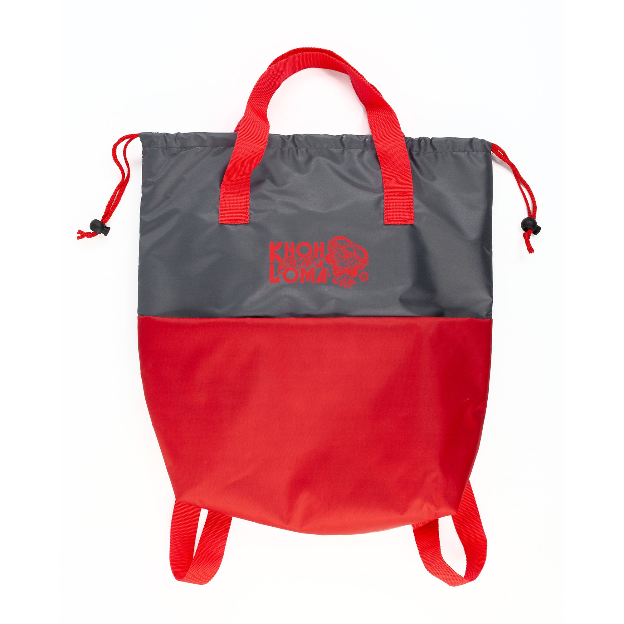 Сумка-рюкзак "Carry", серый с красным , арт. 9950-7/4 - вид 6 из 7