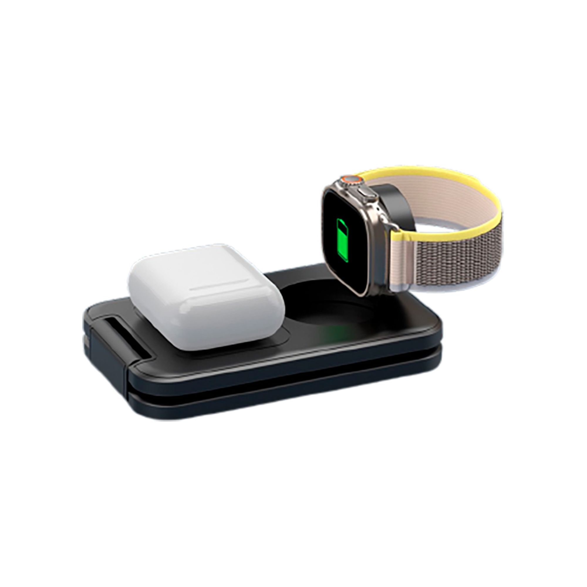 Складная беспроводная (15W) зарядная станция "Slap" с MagSafe, черный, арт. 5449-3 - вид 5 из 8