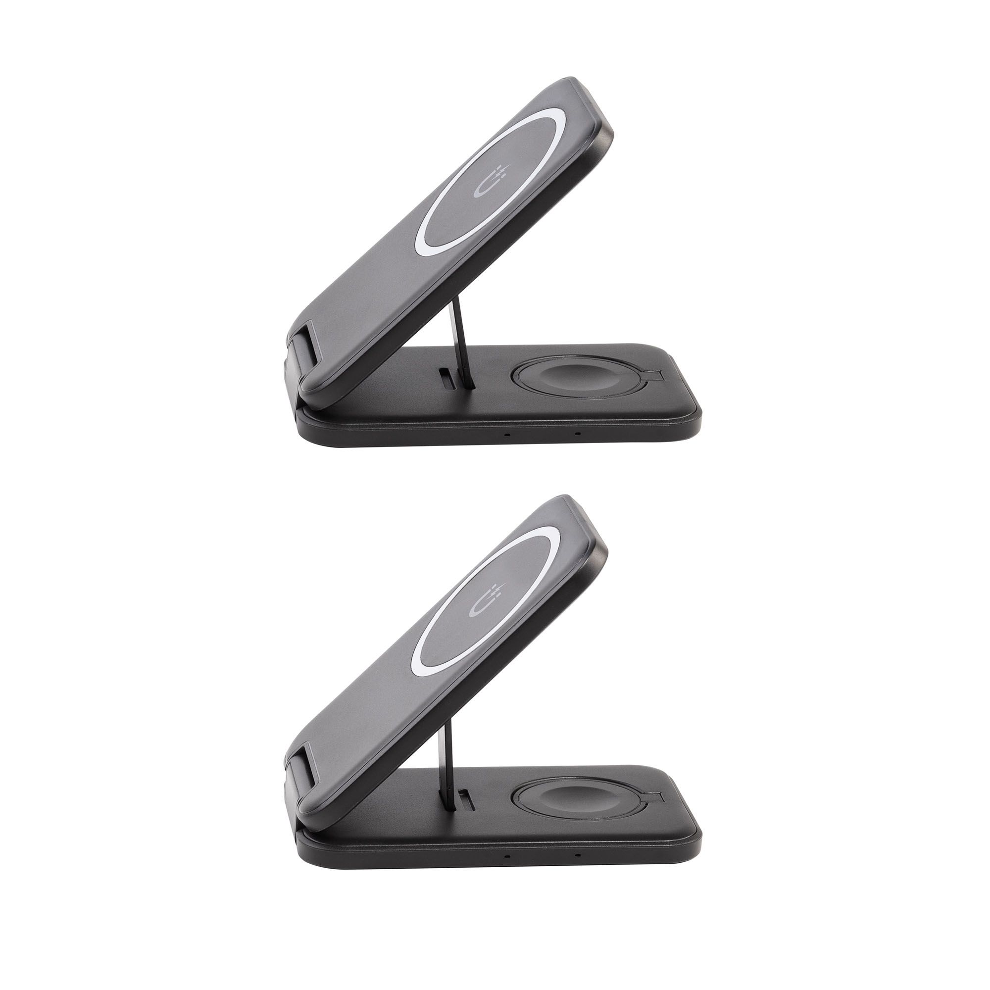Складная беспроводная (15W) зарядная станция "Slap" с MagSafe, черный, арт. 5449-3 - вид 7 из 8