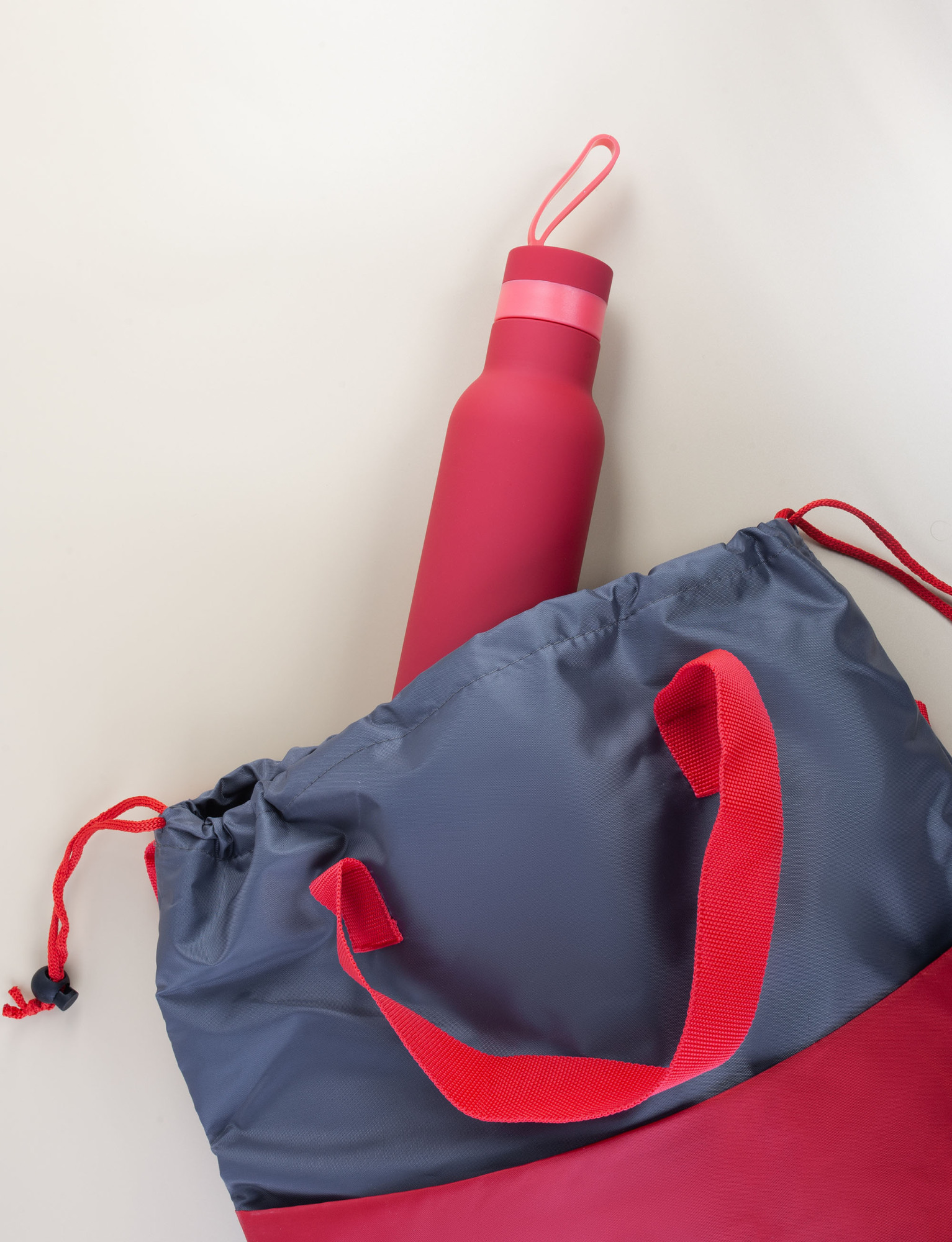 Бутылка для воды "Фитнес" с одной стенкой, покрытие soft touch, 0,7, красная, арт. 6358-4 - вид 7 из 8