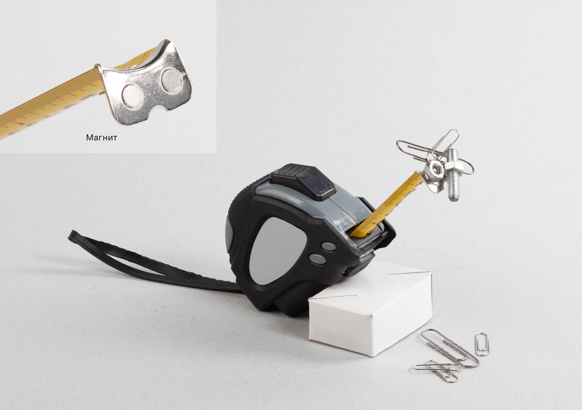 Рулетка "Мастер" 5 м, серый, арт. 8607-7 - вид 3 из 6